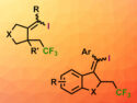 Radical Trifluoromethylation, Cyclization, and Iodination of 1,6-Enynes