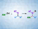 Mannich-Type Reactions of Alkylzinc Reagents