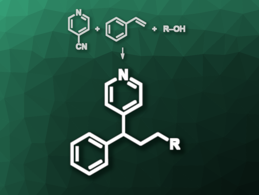 Three-Component Reaction Gives Substituted Pyridines