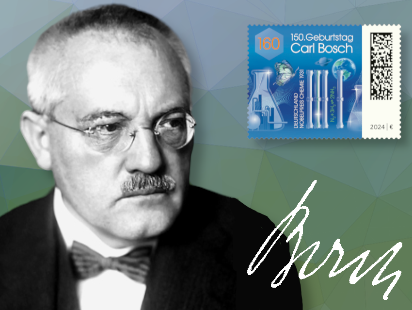 Stamp for the 150th Birthday of Carl Bosch