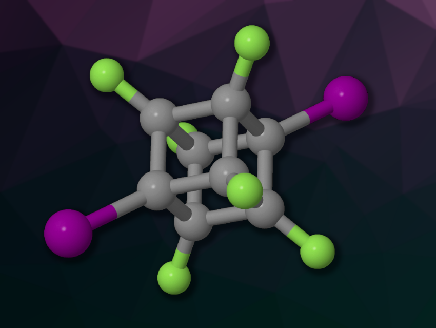 Cubane Derivatives with Unusually Short Carbon–Halogen Bonds