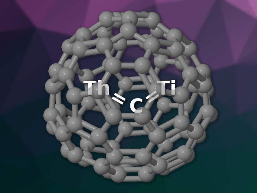 Th=C Double Bond Inside a Fullerene